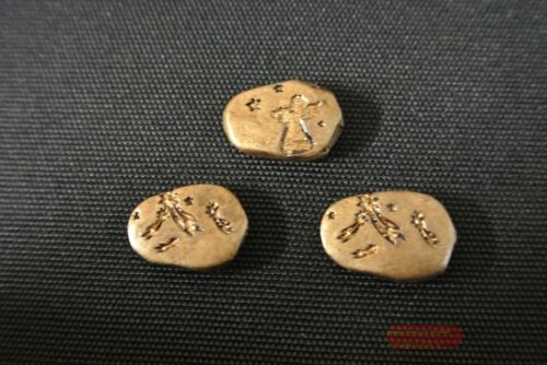 Bild von Streu, Stein mit Stern 25mm, gold