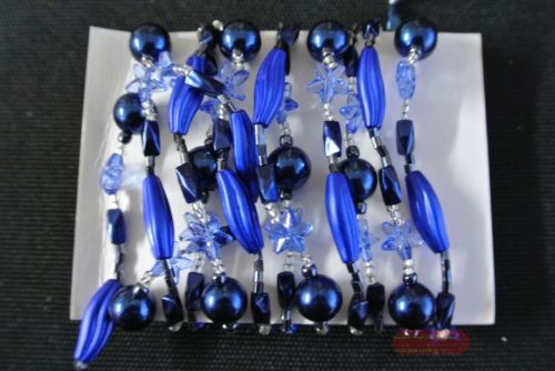 Bild von Girlande, 1.8m/ Sterne & Kugeln, d'blau