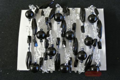 Bild von Girlande, 1.8m/ Sterne & Kugeln, schwarz