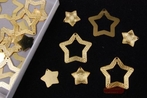Bild von Deco, Metal star in star 3cm, gold
