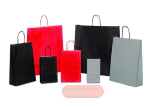 Bild von Tragtasche, 36+12 x 41cm - Pk, grau