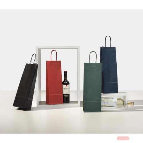 Bild von Porta Bottiglie, 14+8.5x 39cm, blau