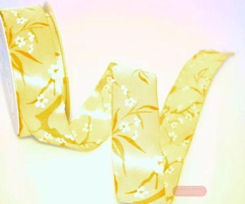 Bild von Band 20m/ 40mm, Kirschblühte, gelb
