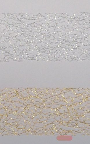 Bild von Deco, 25m/  80mm Spiderweb, hellgold