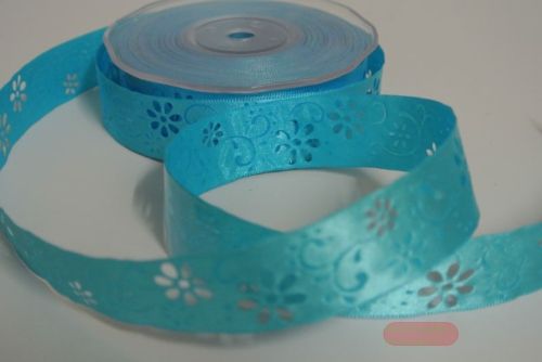 Bild von Band 20m/ 25mm, Open Flower, türkis
