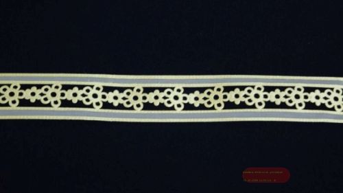 Bild von Band 20m/ 25mm, Blume gestanzt, gelb