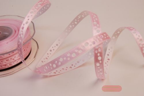 Bild von Band  20m/ 09mm, Lochband klebend, rosa