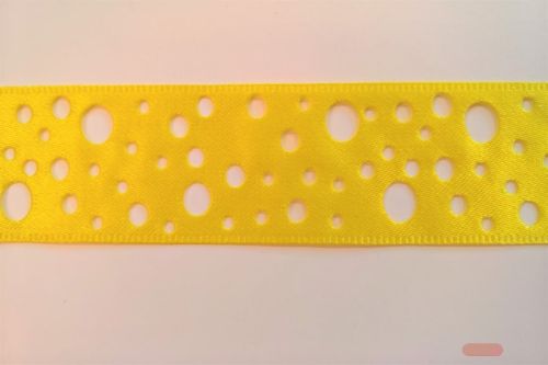 Bild von Band  20m/ 25mm, Lochband, gelb 15