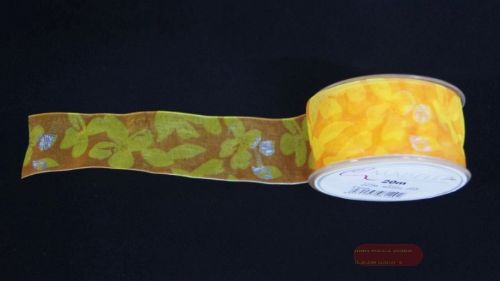 Bild von Band 20m/ 40mm, Flora Mab, orange