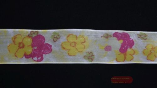 Bild von Band 20m/ 40mm, Flower, gelb