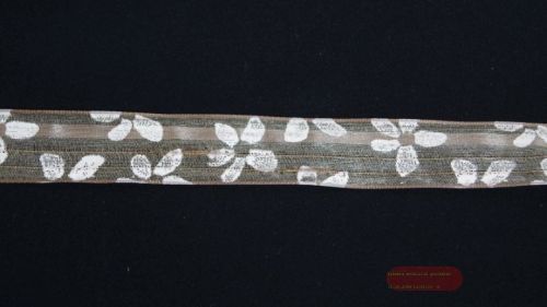 Bild von Band 20m/ 25mm, Spring Flower, braun