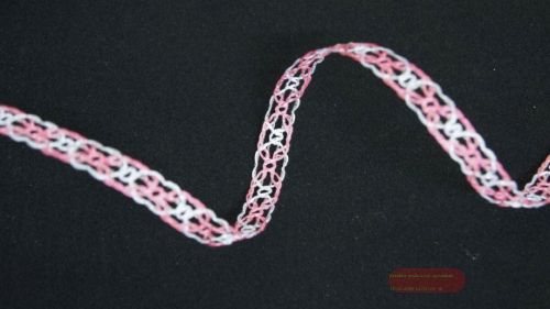 Bild von Band  20m/ 10mm, Fantasie Gitter, rosa