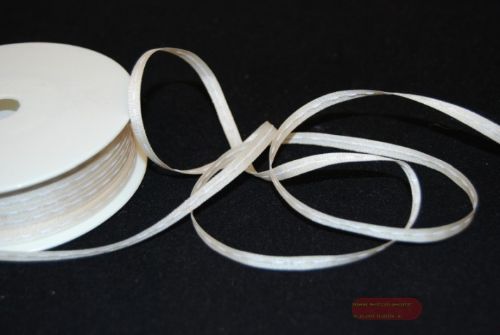 Bild von Band 50m/ 04mm, single stitch ribbon, ecru