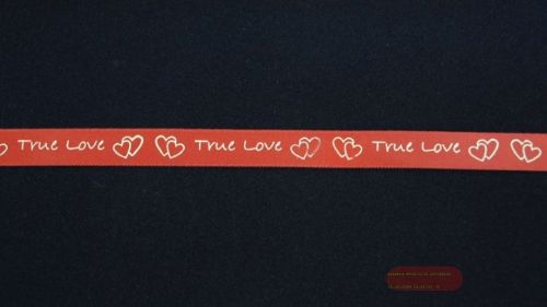 Bild von Band 20m/ 10mm, True Love 3D, rot/gold