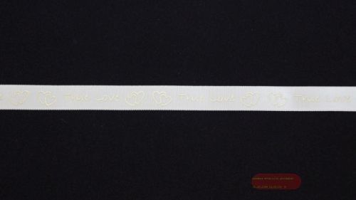 Bild von Band 20m/ 10mm, True Love 3D, ecru/gold