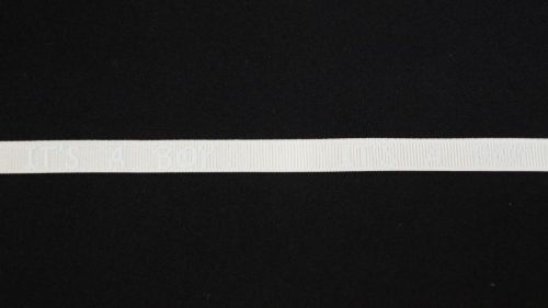 Bild von Band 20m/ 10mm, it's a Boy, ecru/blau
