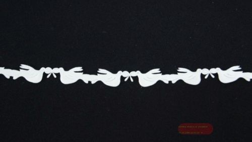 Bild von Band 25m/ 12mm, Tauben, weiss