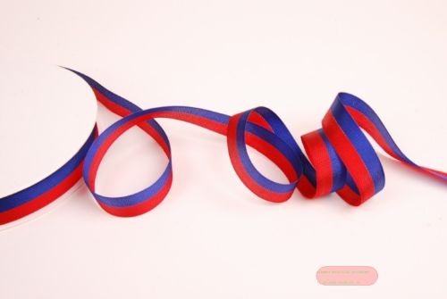 Bild von Band 50m/ 15mm, National, rot/blau