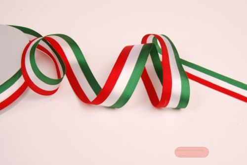 Bild von Band 50m/ 25mm, National, grün, weiss, rot