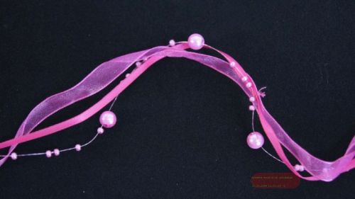 Bild von Band 5m/ 20mm, Pearls Mab, fuchsia