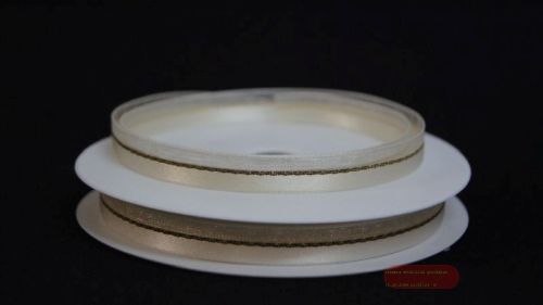 Bild von Band 20m/ 10mm, uni & tüll, ecru