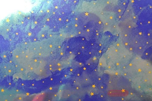 Bild von Bogen 70x 100cm, SternenWolke, blau