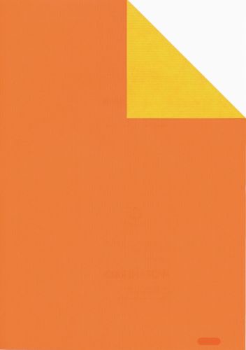 Bild von Bogen 70x 100cm, Uni gerippt, orange/sonnengelb