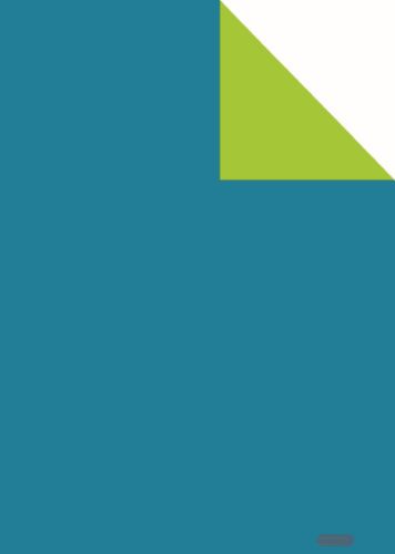 Bild von Bogen 70x 100cm, Uni Duo gerippt, petrol/grün