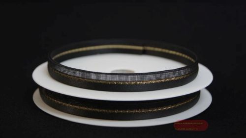 Bild von Band 20m/ 10mm, uni & tüll, schwarz