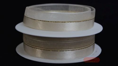 Bild von Band 20m/ 22mm, uni & tüll, ecru