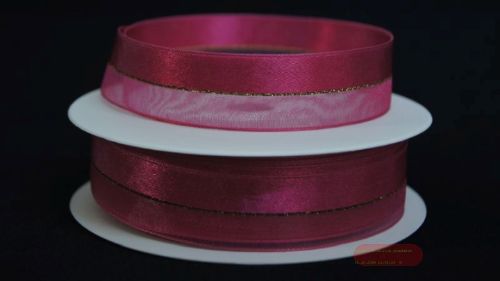 Bild von Band 20m/ 22mm, uni & tüll, d'rosa