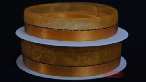 Bild von Band 20m/ 22mm, uni & tüll, orange