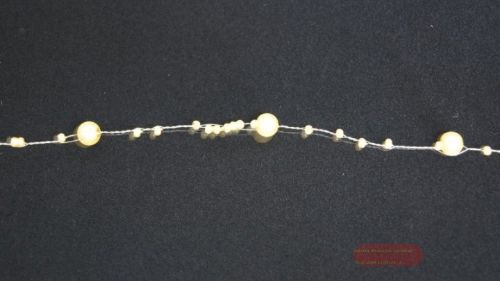 Bild von Girlande, 10m/  5mm, Perlenschnur, gelb