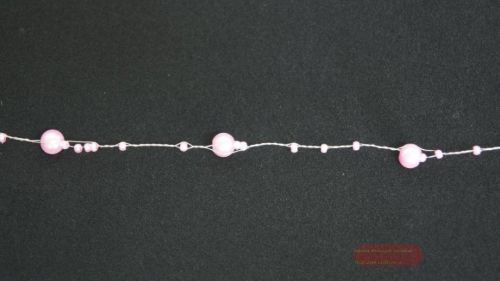 Bild von Girlande, 10m/  5mm, Perlenschnur, altrosa