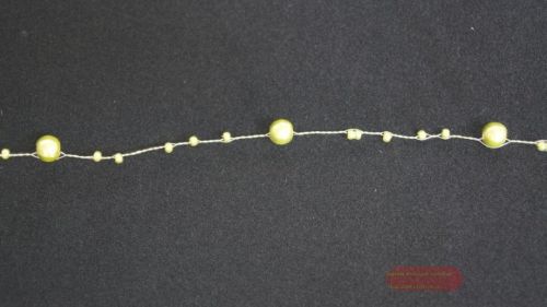 Bild von Girlande, 10m/  5mm, Perlenschnur, grün