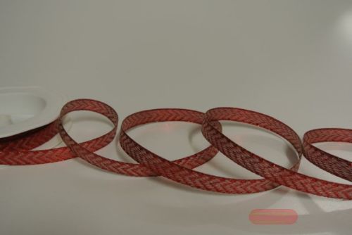 Bild von Band 20m/ 10mm, Fischgrat, rot