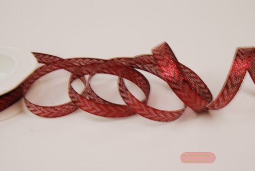 Bild von Band 20m/ 10mm, Fischgrat, d'rot