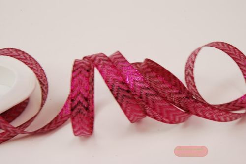 Bild von Band 20m/ 10mm, Fischgrat, fuchsia