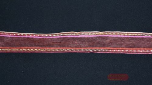 Bild von Band 20m/ 25mm, uni mit Bordure, aubergine