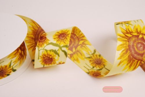 Bild von Band 25m/ 40mm, Sonnenblume, gelb