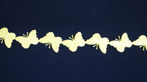 Bild von Band 10y/ 30mm, Butterfly gestanzt, gelb
