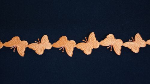 Bild von Band 10y/ 30mm, Butterfly gestanzt, orange