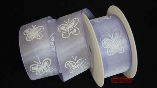 Bild von Band  20m/ 40mm, Schmetterling, flieder