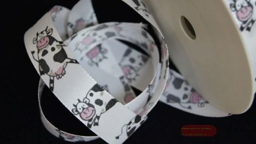 Bild von Band 25m/ 25mm, Kühe, weiss/schwarz