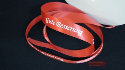 Bild von Band 25m/ 15mm, Gute Besserung, rot/weiss