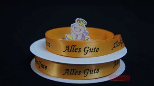 Bild von Band 25m/ 15mm, Alles Gute, mandarin