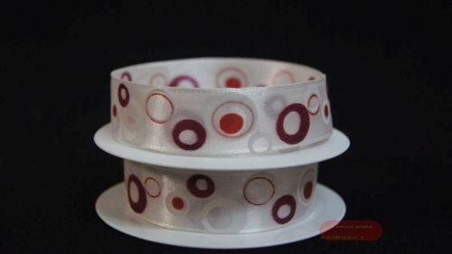 Bild von Band 20m/ 25mm, Circle, d'rot