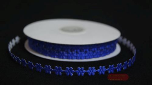 Bild von Band 25m/ 10mm, Blüte klebend, d'blau