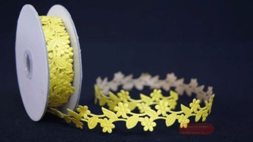 Bild von Band 10y/ 20mm, Blume klebend, gelb