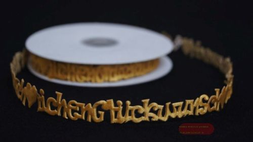 Bild von Band 10y/ 16mm, Glückwunsch klebend, natur